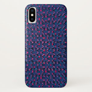 Retroblau und rosa Muster Case-Mate iPhone Hülle