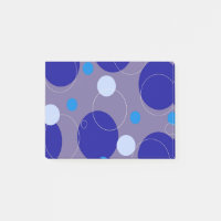 Retroblaue Kreise und Ovale Royal Periwinkle Aqua