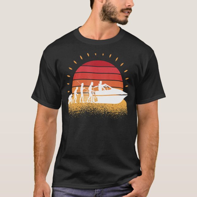 Retroboot, Motorboot, Motorboot, Motorboot T-Shirt (Vorderseite)