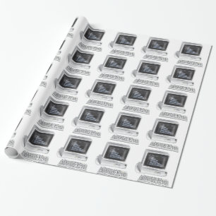 Retrocomputer Geschenkpapier
