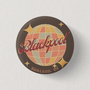 Retrodekor von Blackpool England City Button