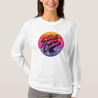 Retrodesign der Sunset Curve T-Shirt