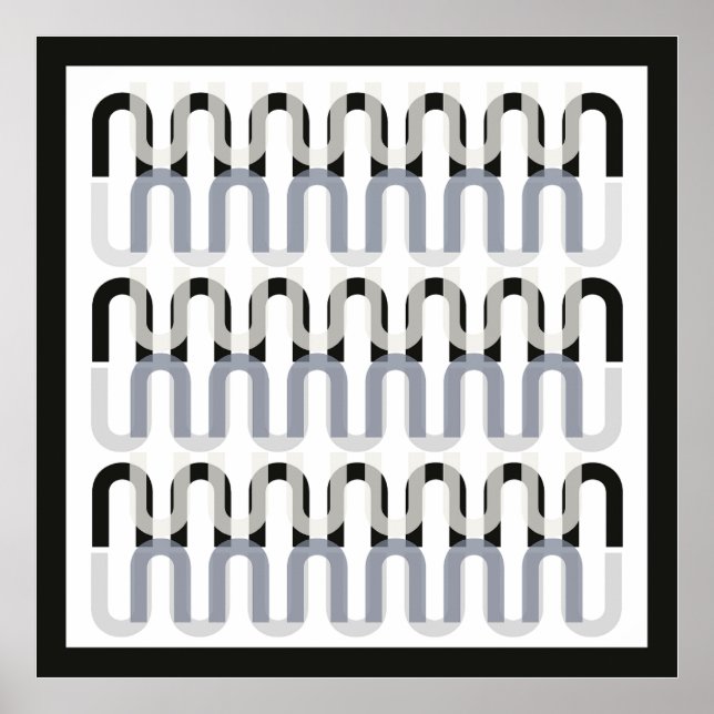 Retrodesign des monochromatischen Deko (Vorne)