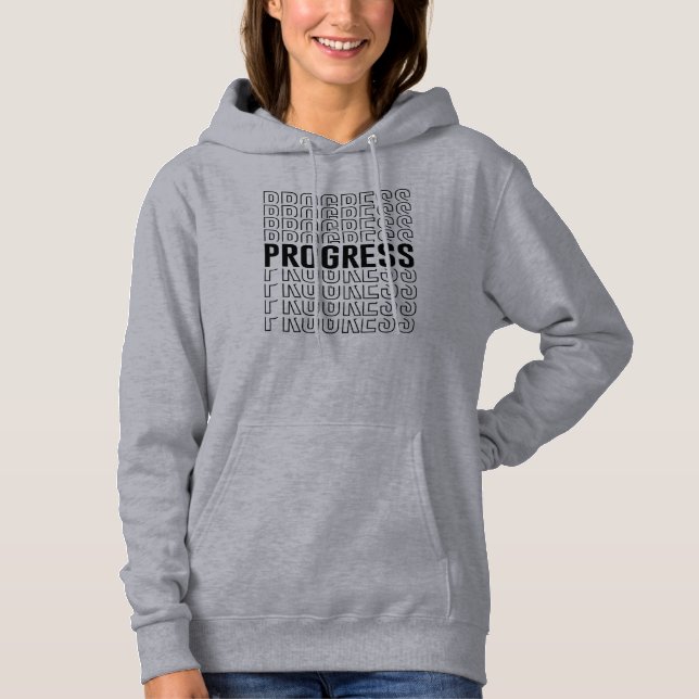 Retrofortschrittsdesign Hoodie (Vorderseite)