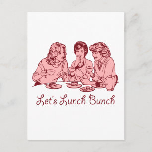 Retrografik des "Lunch Bunch 50" des lassend Postkarte