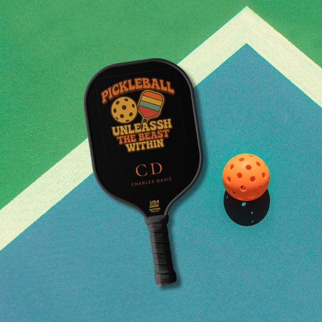 Retrogramm Pickleball Schläger (Von Creator hochgeladen)