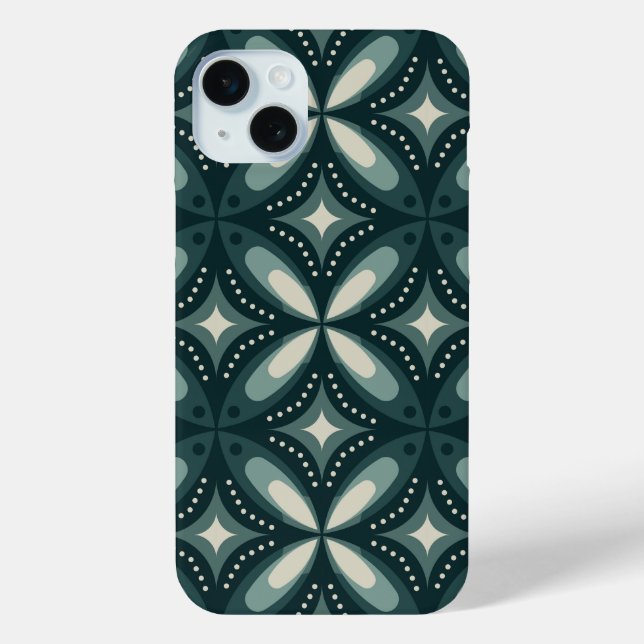 retrogrüne Formen Case-Mate iPhone Hülle (Rückseite)