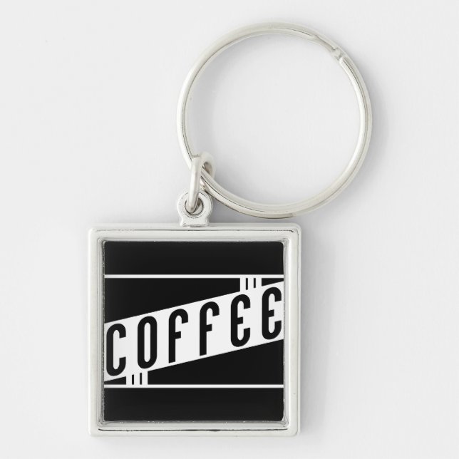 Retrokaffee Schlüsselanhänger (Vorne)