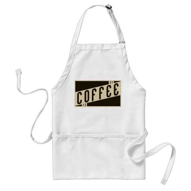 Retrokaffee Schürze (Vorne)