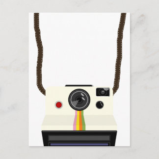 Retrokamera mit Gurt Postkarte