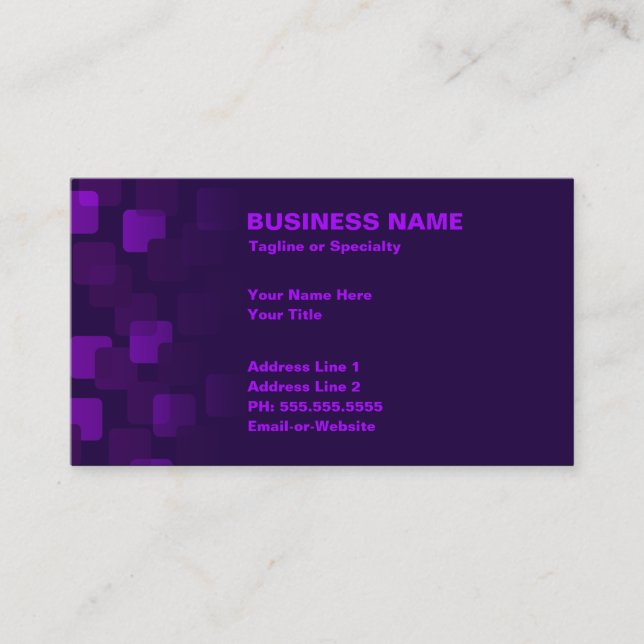 Retrokaskaden Visitenkarte (Vorderseite)