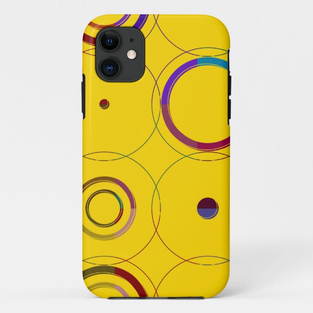Retrokreise nahtlose Muster Case-Mate iPhone Hülle (Rückseite)
