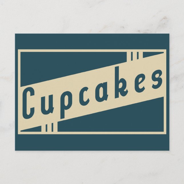 Retrokuchen Postkarte (Vorderseite)