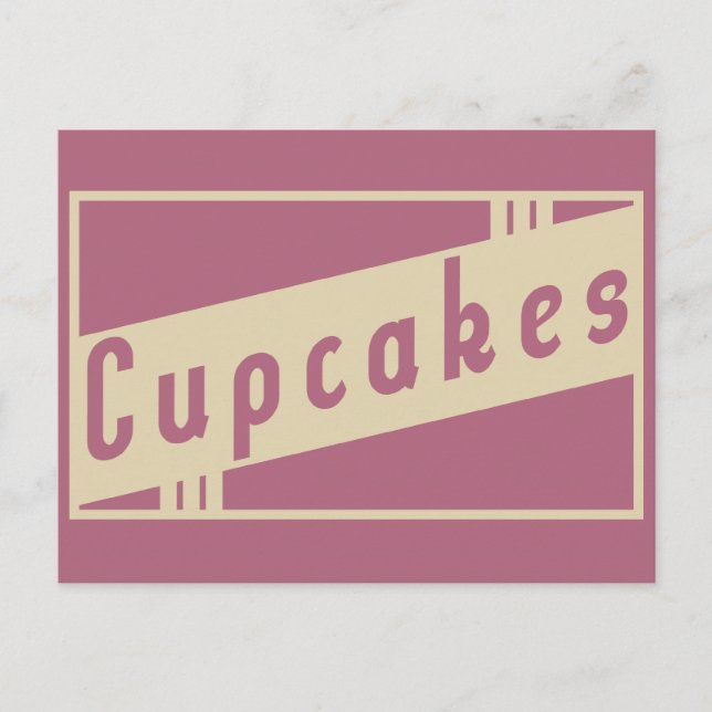 Retrokuchen Postkarte (Vorderseite)