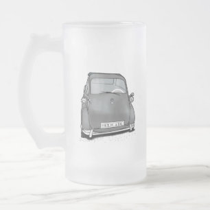 Retromaschine Mattglas Bierglas