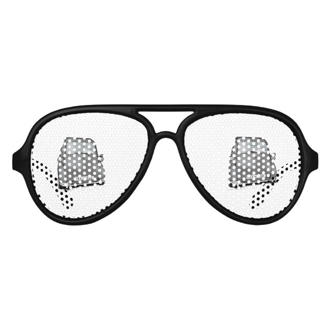 Retromaschine Sonnenbrille (Vorderseite)