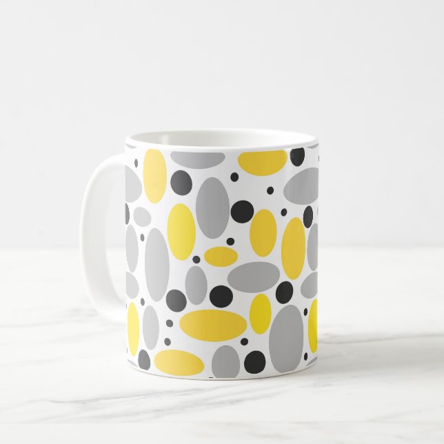 Retromuster für die Wohngestaltung Kaffeetasse (Vorderseite Links)