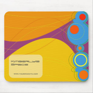 Retronation bunte abstrakte moderne Kunst-Blasen Mousepad