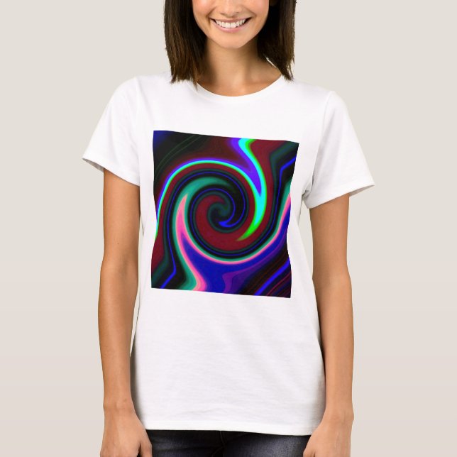 Retroneon drehen T-Shirt (Vorderseite)