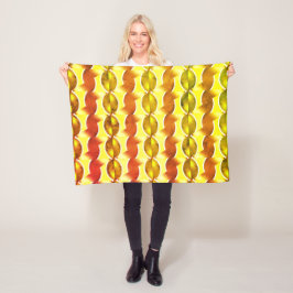 Retroorange 1970 fleecedecke