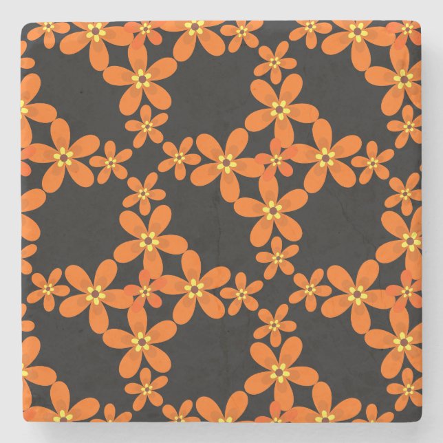 Retroorange 1970 steinuntersetzer (Vorderseite)