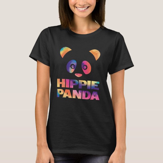 Retropanda Gefärbte Krawatte Hippie Farbenfrohe Mä T-Shirt (Vorderseite)