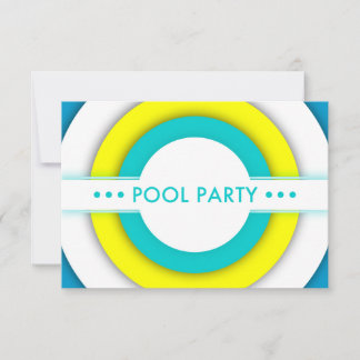 Retropool-Party Einladung