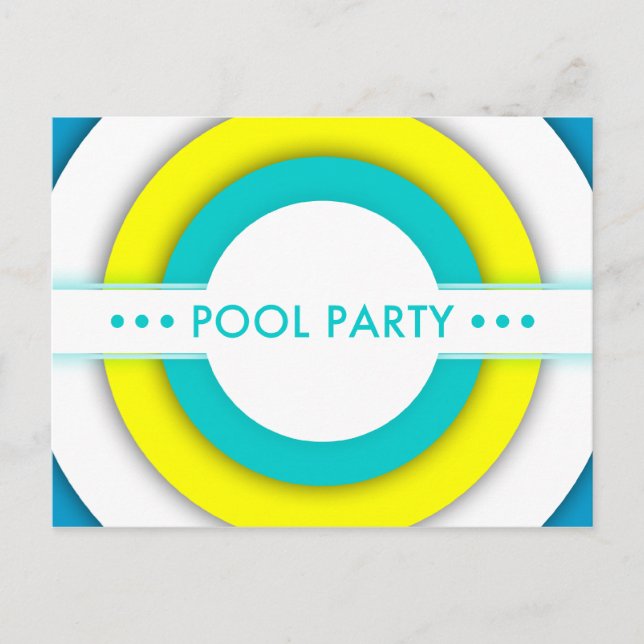 Retropool-Party Einladung (Vorderseite)