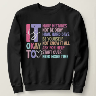 Retro's okay Sweatshirt für psychische Gesundheit