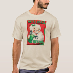 RetroSantaHello-MensHanesNanoTee T-Shirt