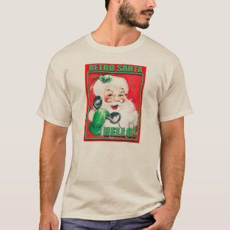 RetroSantaHello-MensHanesNanoTee T-Shirt