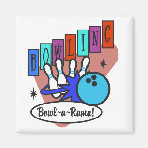 Retroschüssel-a-rama-Zeichen Magnet