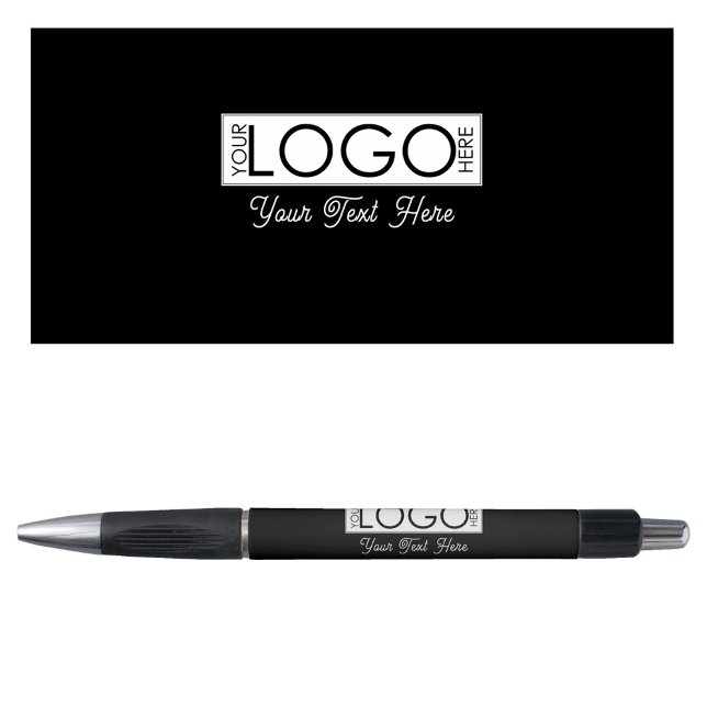 Retroskripttext für berufliche Firmenlogos Kugelschreiber (Professional Business Logo Retro Script Text Pen)