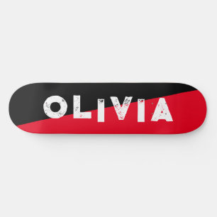 Retrospalte für Rot und Schwarz Skateboard