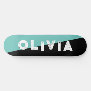 Retrospaltung für blaue und schwarze Skateboard
