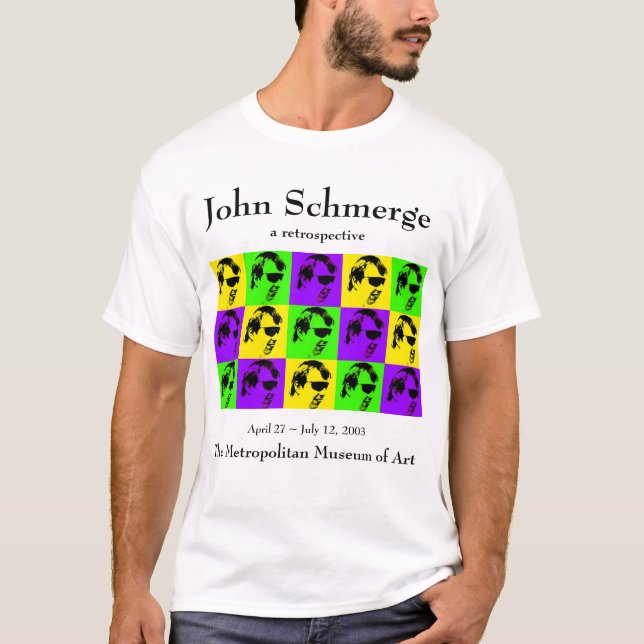 Retrospektive Johns Schmerge T-Shirt (Vorderseite)