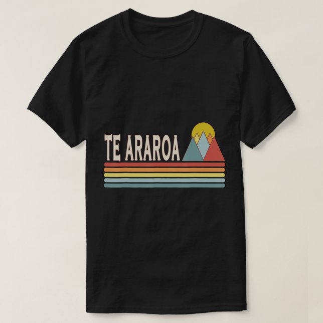 Retrostil Der Araroa im Freien T - Shirt (Design vorne)