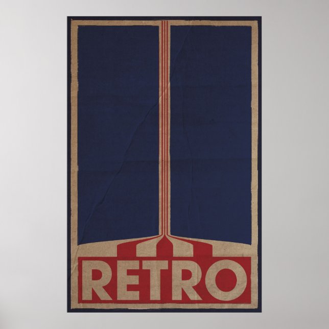 Retrostil-Design Poster (Vorne)