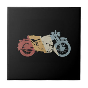 Retrostil für Motorräder Vintag Fliese