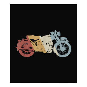 Retrostil für Motorräder Vintag Fotodruck
