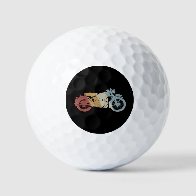 Retrostil für Motorräder Vintag Golfball (Vorderseite)
