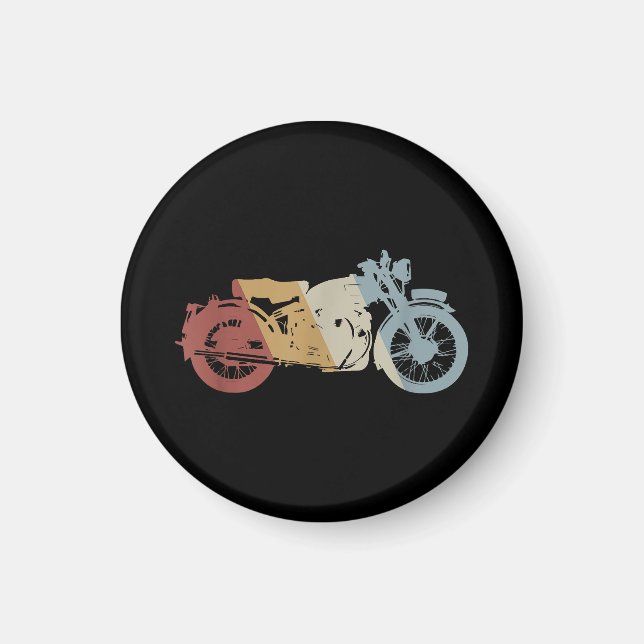 Retrostil für Motorräder Vintag Magnet (Vorne)