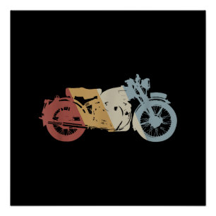 Retrostil für Motorräder Vintag Poster