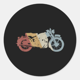 Retrostil für Motorräder Vintag Runder Aufkleber