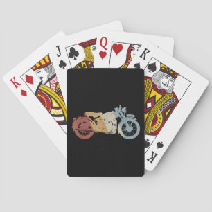Retrostil für Motorräder Vintag Spielkarten