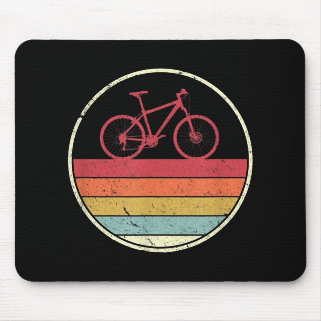 Retrostil für Radfahrer Mousepad (Vorne)