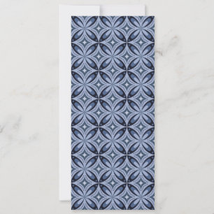 Retrostil mit blauem geometrischem Muster Save The Date