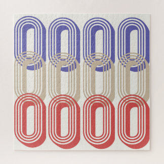 Retrostil-Muster im Mittelalter Print Puzzle