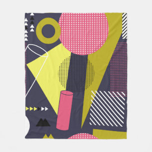Retrostil Textur, Musterdesign. Kunst, abstrakt, Fleecedecke
