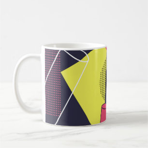 Retrostil Textur, Musterdesign. Kunst, abstrakt, Kaffeetasse